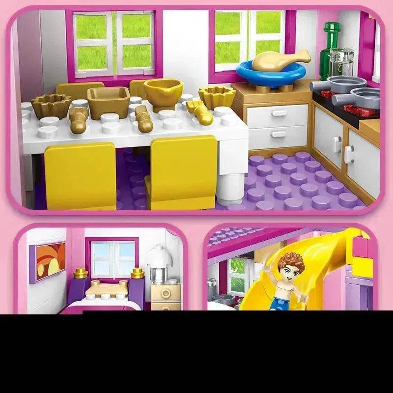 Summer Villa Play House Children's Educational Building Blocks Toys 