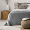 Super Soft Flannel Blanket Throw – Silver, 60