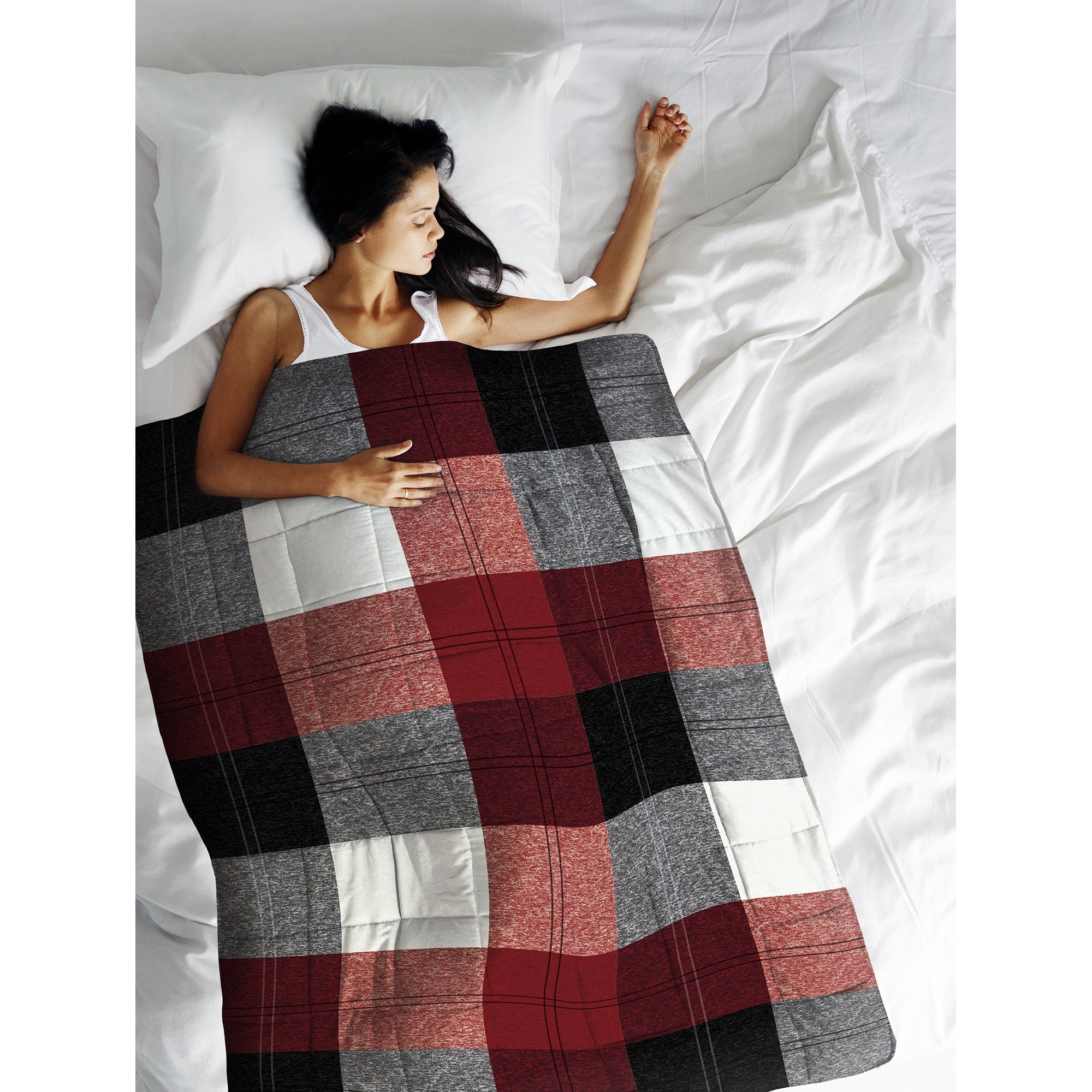 Super Soft Woven Weighted Blanket Throw Home Decor Bedding 40X60 Winter Plaid 