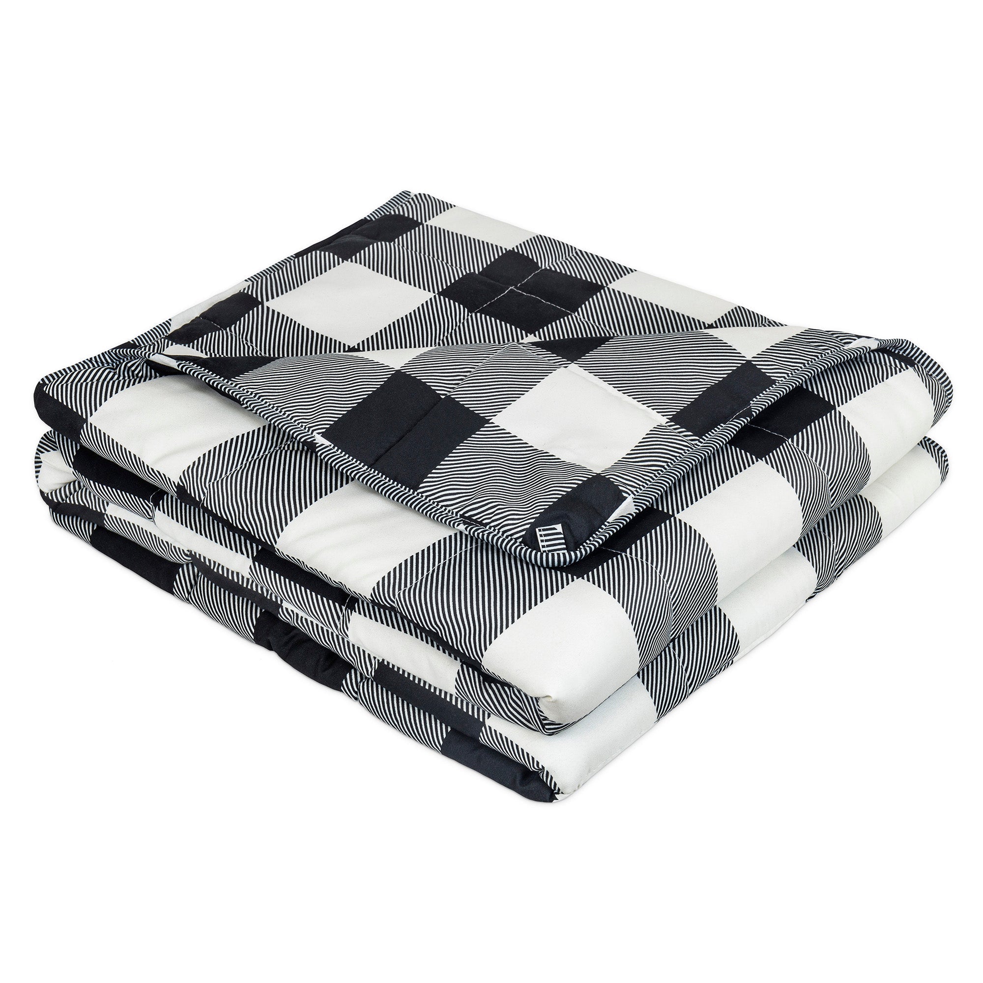 Super Soft Woven Weighted Blanket Throw Home Decor Bedding 48x72 Black and White 
