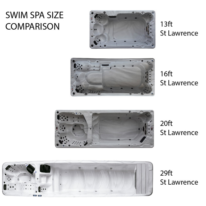 St. Lawrence 29ft 7-Person White Water Swim Spa