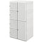 HOMCOM Portable Wardrobe, Foldable Clothes Storage Organzier with 8 Compartments, Magnet Doors, White