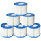 Outsunny Spa Pool Filter Cartridge Refresh: 6 Pack Replacement Filters for Hot Tub, Inflatable Pool Cleaning and Maintenance