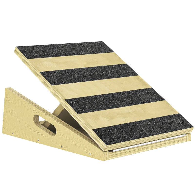 Soozier Slant Board, Portable Calf Stretcher with 4-Level Incline, Extra Side-Handle Design and Non-Slip Surface