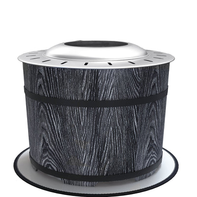 Outsunny Portable Fire Pit: Smokeless Camping Bonfire Stove for Backyard/Patio/Picnic, Black 