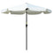 Outsunny Market Umbrella: 8.5ft Round Outdoor Table Umbrella with Tilt Crank for Patio Cream White