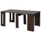 Extendable Dining Table, Expandable Kitchen Table for Small Spaces, Seats up to 6 People, Dark Brown