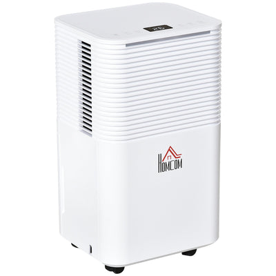 HOMCOM 1260 sq.Ft Portable Quiet Dehumidifier for Home Laundry Room, 21pt Electric Moisture Air De-Humidifier with 3 Modes 