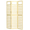 Outsunny 3 Panel Outdoor Wood Privacy Screen, Folding Room Divider/Trellis for Home, Patio, 47.2