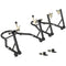 Motorcycle Stand Set, 850 lbs Capacity Front & Rear Combo Wheel Paddock Stand Lift for Dirt Bikes, Black