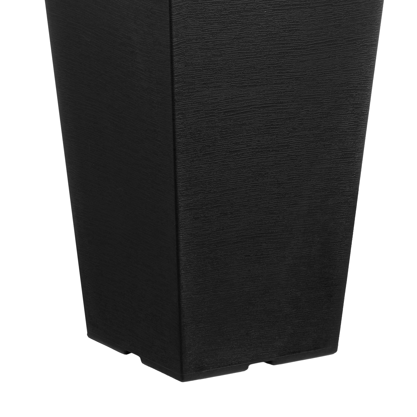 Tall Planter Set of 2 Square Tapered Planters 22 in for Outdoor Indoor 