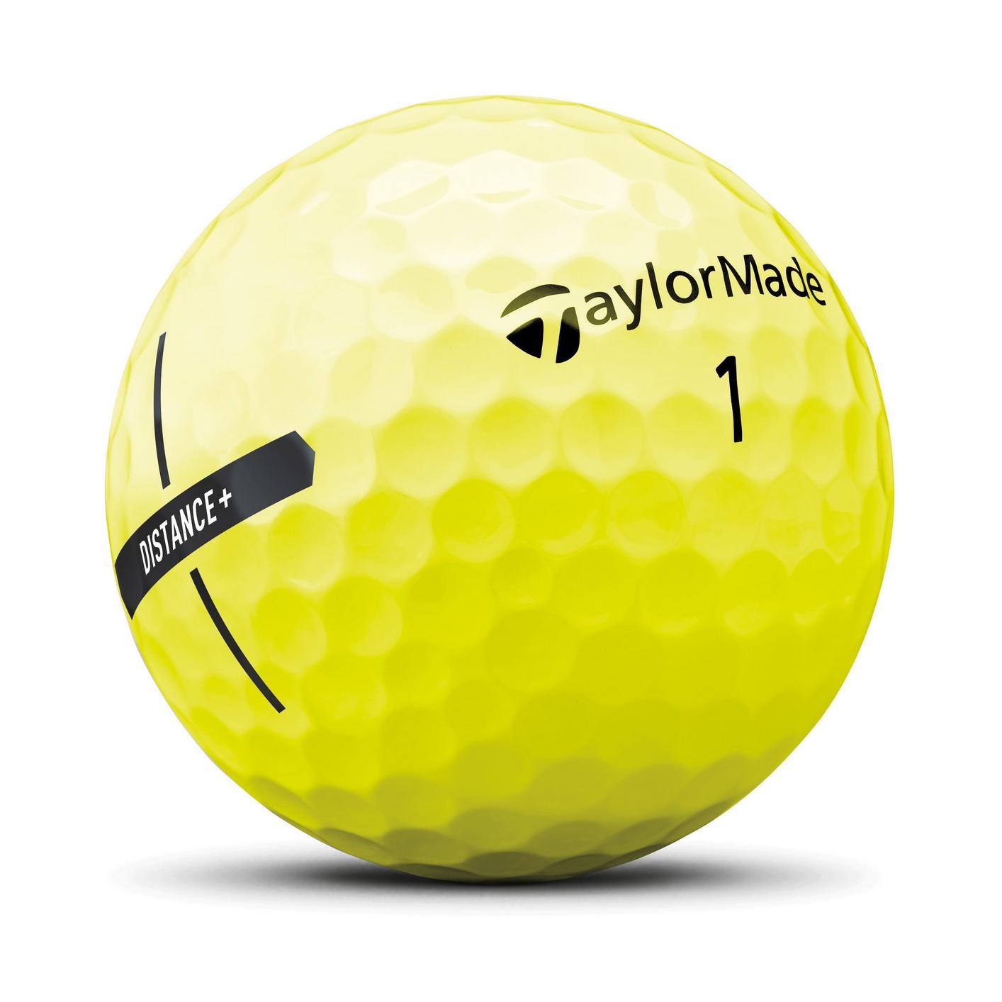 TaylorMade Distance+ Yellow Golf Balls 