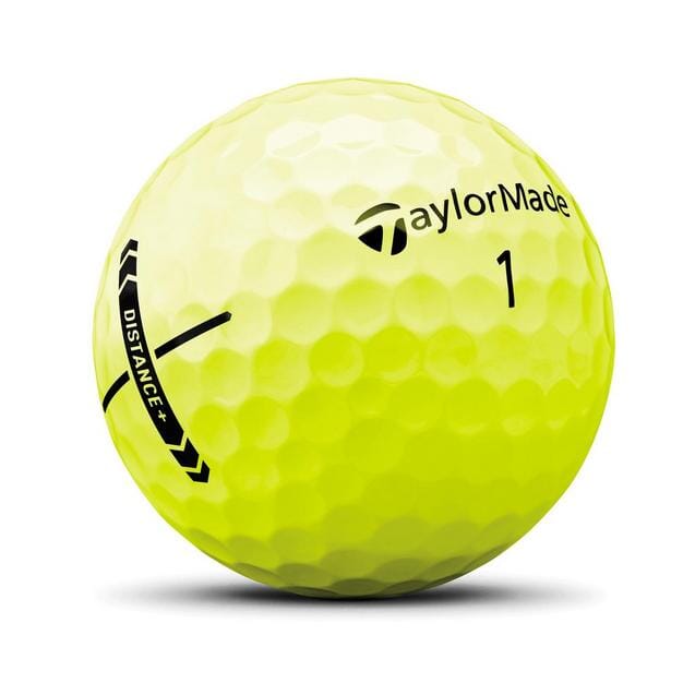 TaylorMade Distance+ Yellow Golf Balls '25 