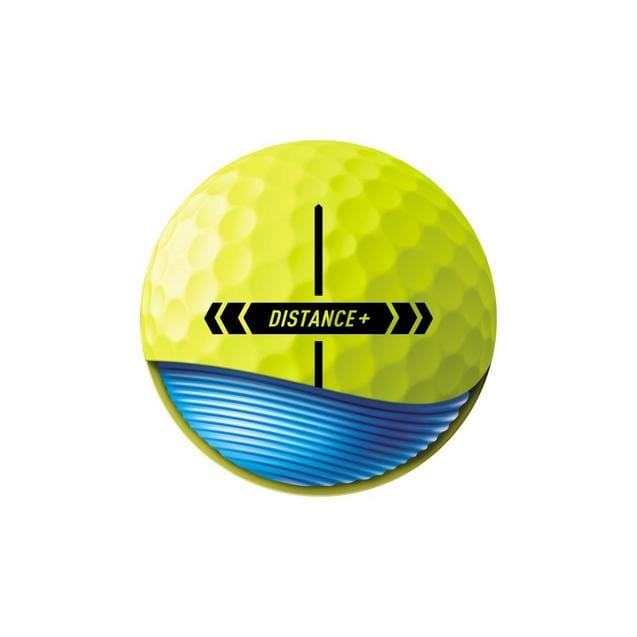 TaylorMade Distance+ Yellow Golf Balls '25 
