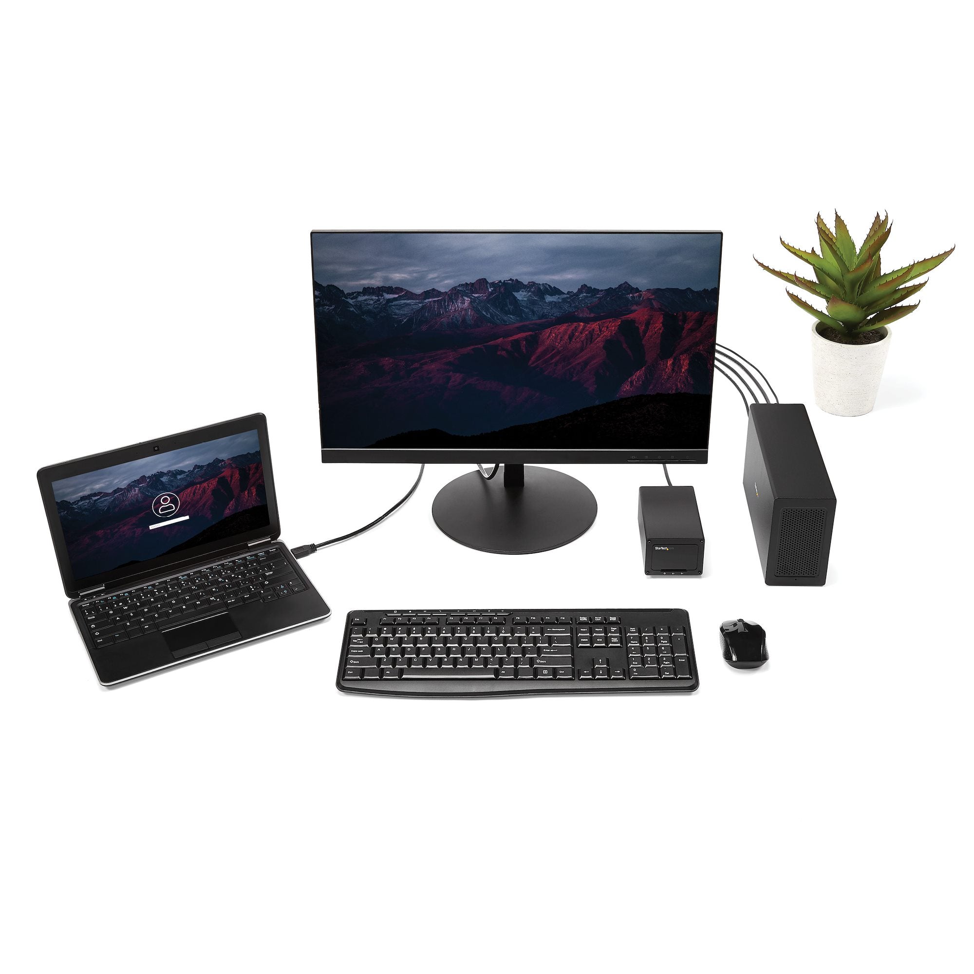 Thunderbolt 3 PCIe Expansion Chassis, External Enclosure with One PCI Express Slot, PCIe Box for Laptops/Desktops/All-In-Ones, 5K/4K Output Via TB3/DP Ports, TAA Compliant 