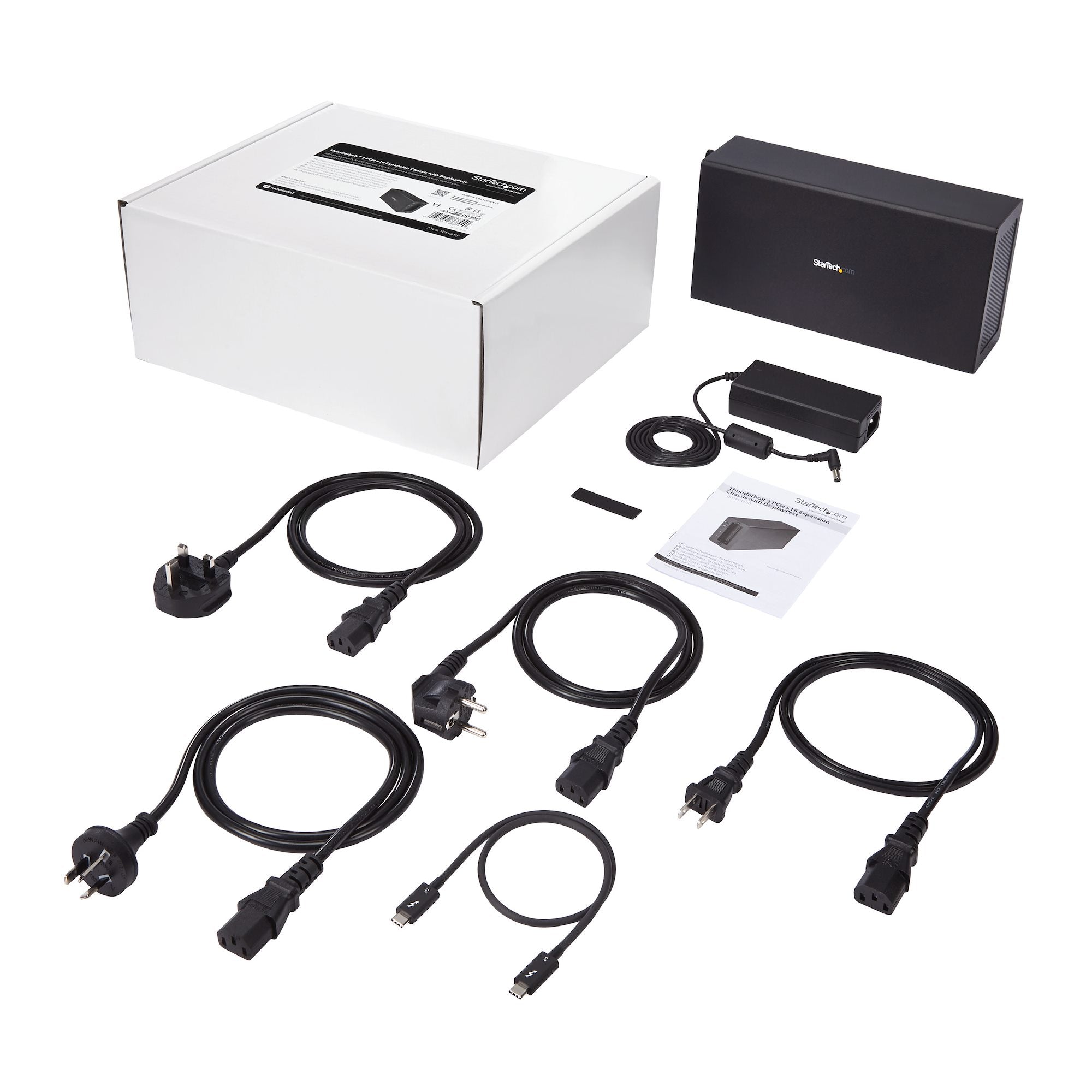 Thunderbolt 3 PCIe Expansion Chassis, External Enclosure with One PCI Express Slot, PCIe Box for Laptops/Desktops/All-In-Ones, 5K/4K Output Via TB3/DP Ports, TAA Compliant 