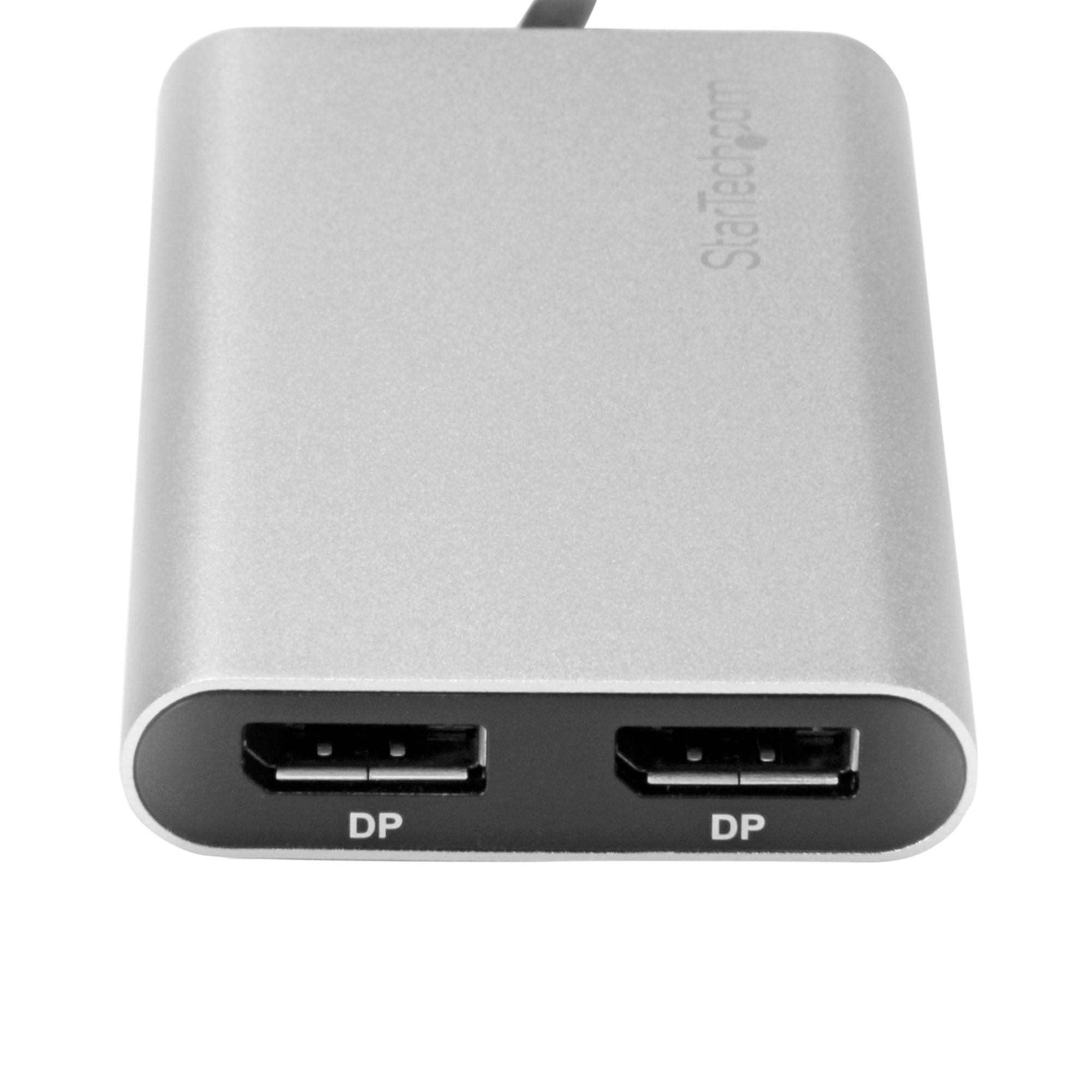 Thunderbolt to Dual DisplayPort Adapter, Dual 4K 60Hz Thunderbolt to DP Converter, 2x DisplayPort Monitor Video Display Adapter, Thunderbolt Certified - Mac & Windows 