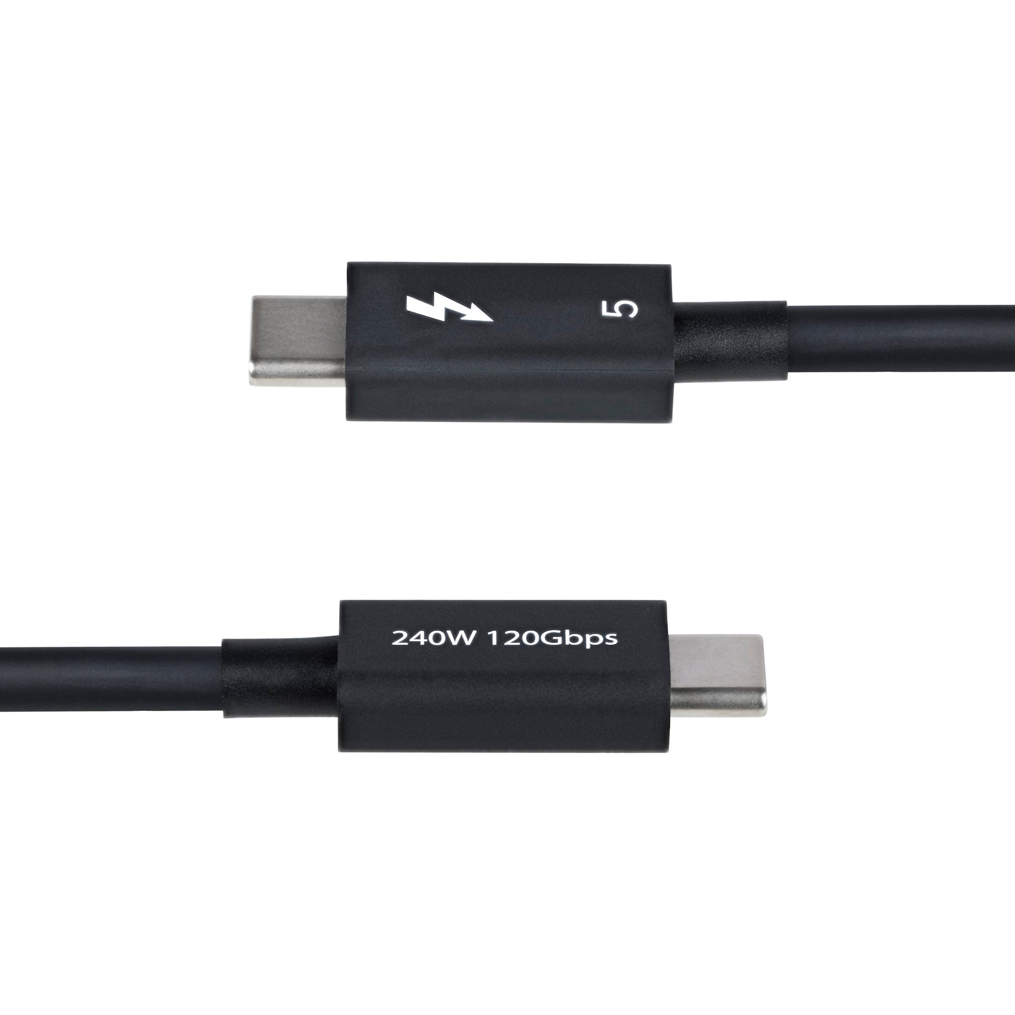 Thunderbolt 5 Cable, 80Gbps/Up to 120Gbps, 240W PD, 8K 60Hz, Certified Thunderbolt Cable - Compatible w/Thunderbolt 4/USB4/USB-C 