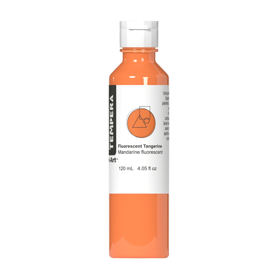 Primary Liquid Tempera - Fluorescent Tangerine 