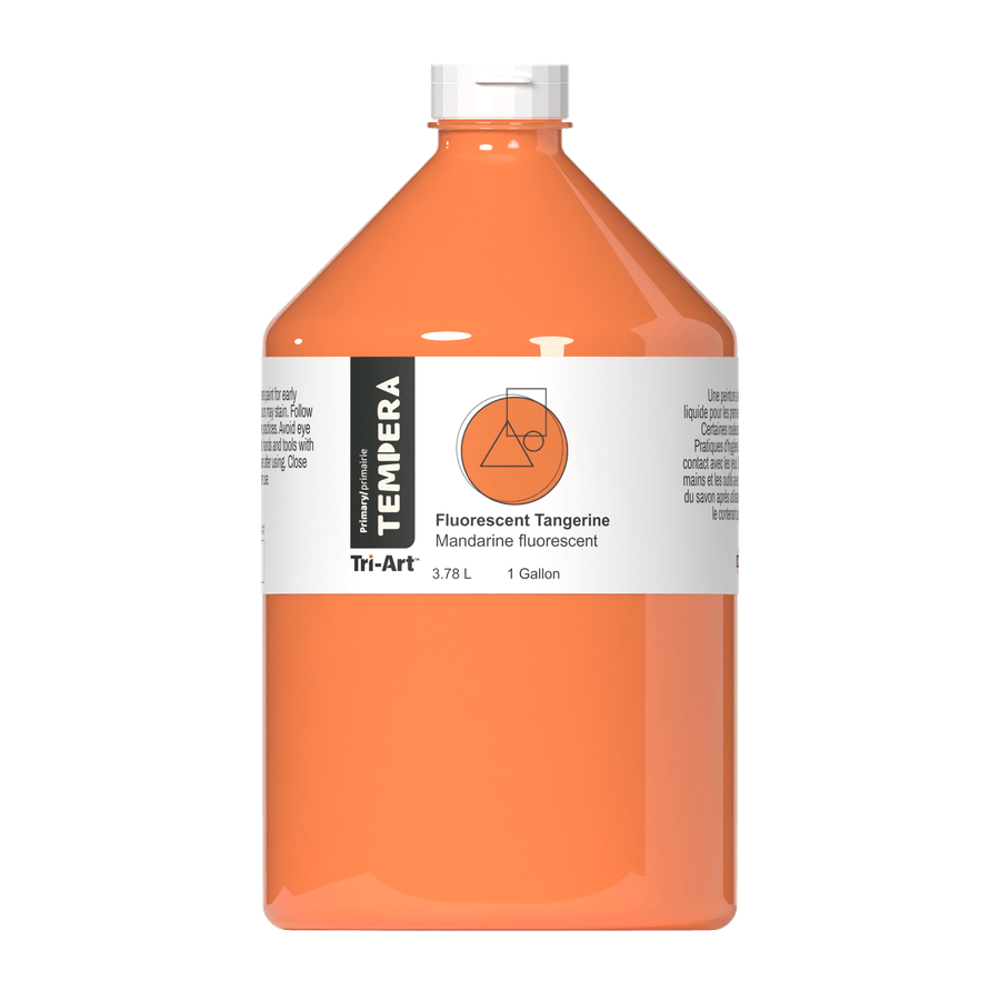 Primary Liquid Tempera - Fluorescent Tangerine 