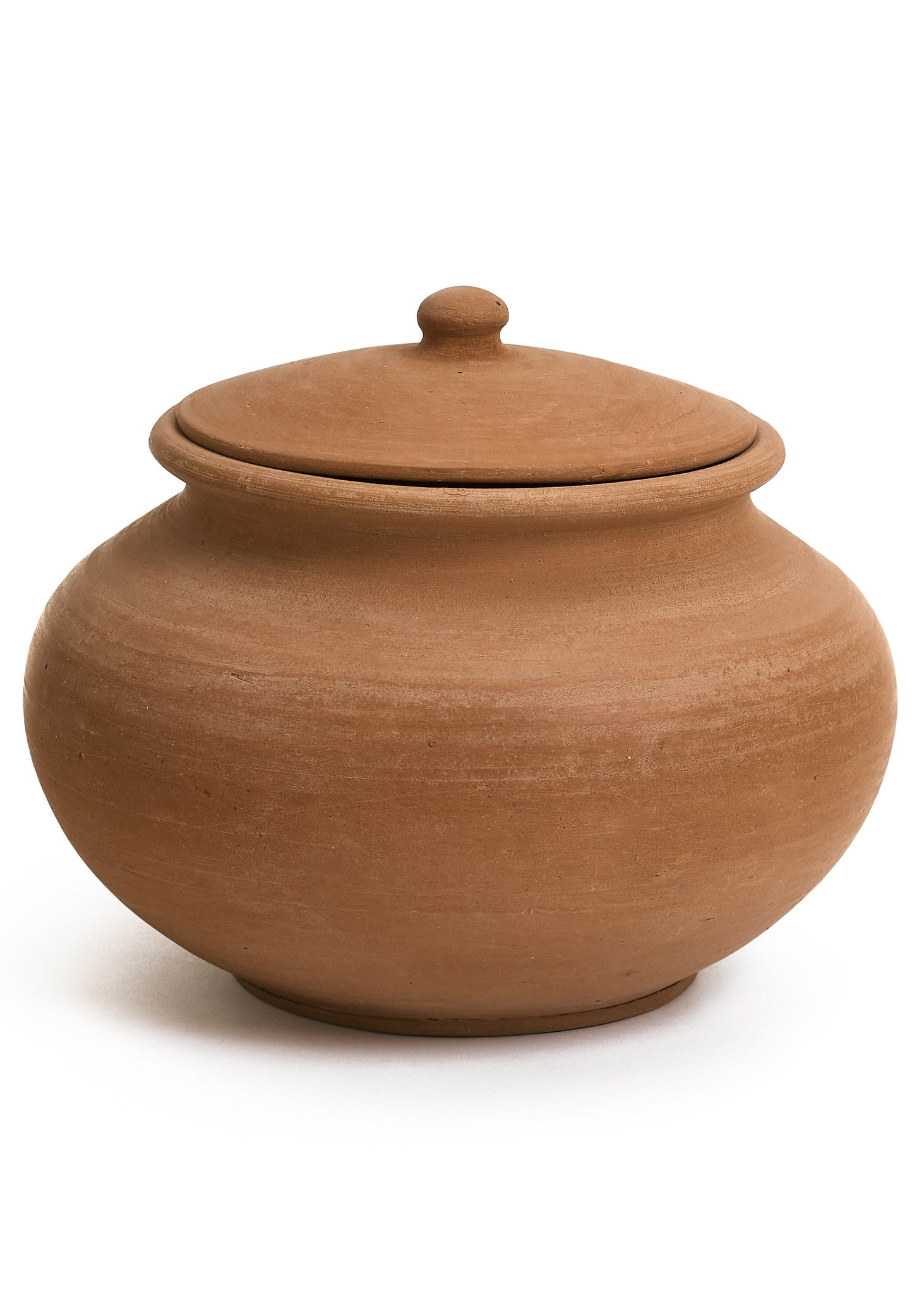 Terracotta Clay Canister with Lid 