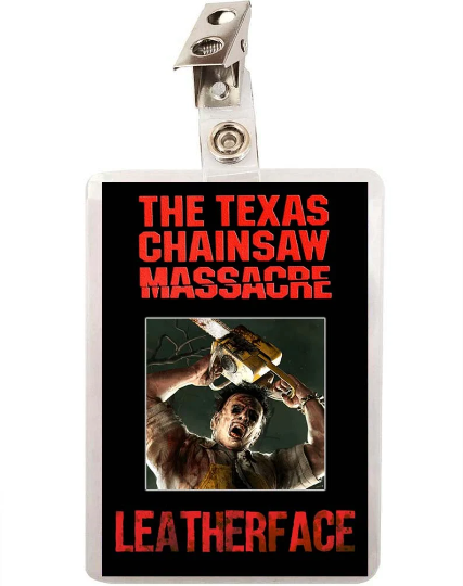 Texas Chainsaw Massacre Leatherface ID Badge 