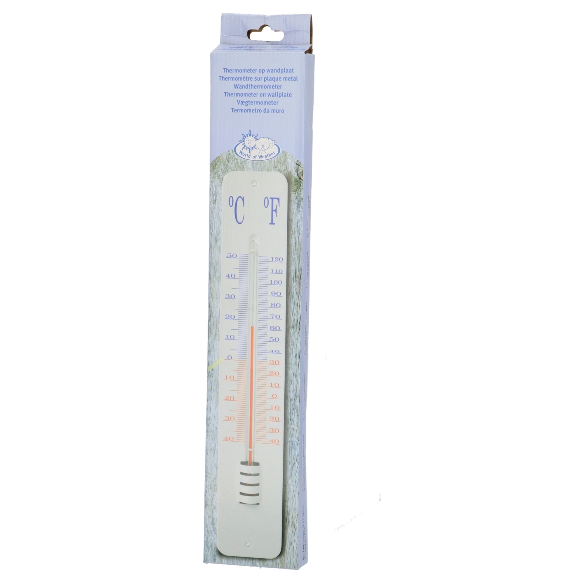 Thermometer On Wallplate 45cm 