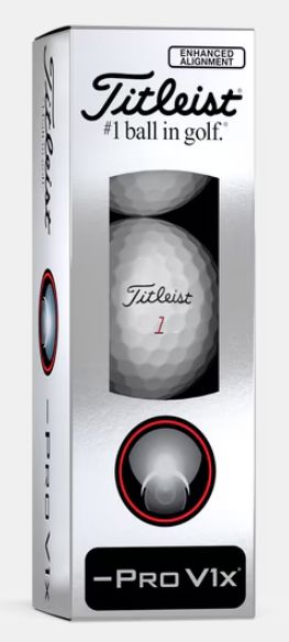 Titleist Pro V1x Left Dash Enhanced Alignment Golf Balls 