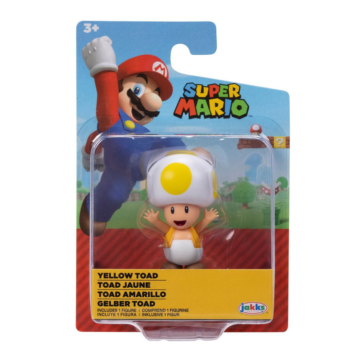 Nintendo Super Mario 2.5 inch Action Figure - Yellow Toad 