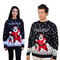 Couple Touch My Elf Sweater Humorous Christmas Knit Cozy Holiday Jumper Fun Adult Winter Wear