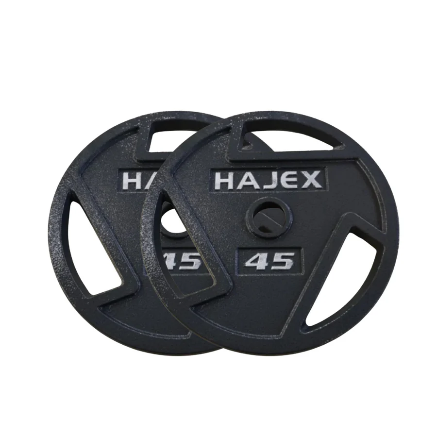 HAJEX Tri Grip Cast Iron Weight Plates 