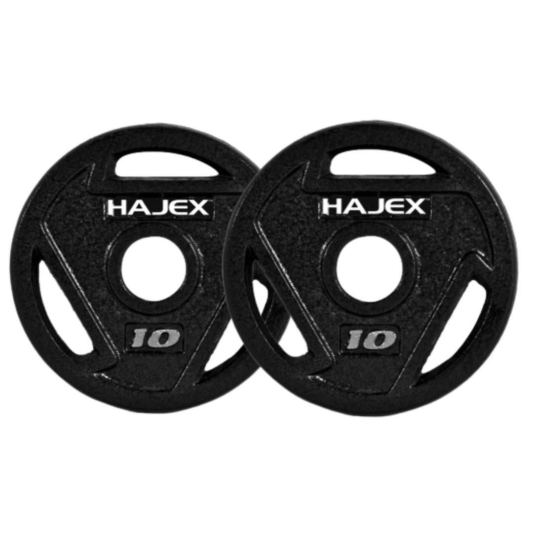 HAJEX Tri Grip Cast Iron Weight Plates 
