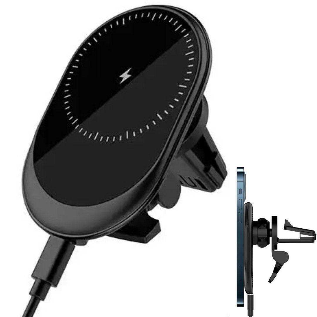 TUTT 15W Qi Magnetic Wireless Car Phone Holder Charger 360° Adjustable Strong Magnetic Compatible with iPhone 15 14 13 12 Pro Plus Max Mini