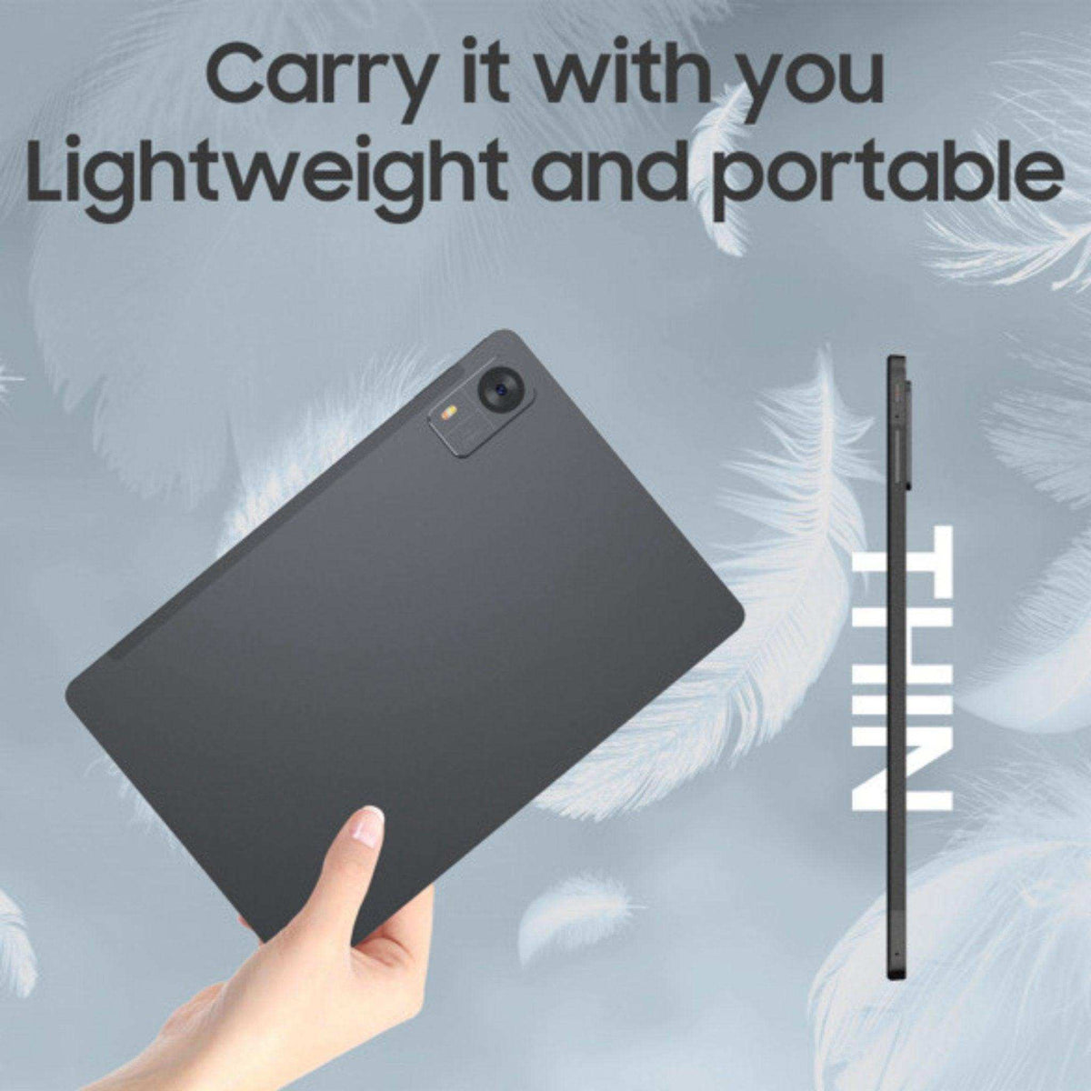 TUTT 2 in 1 Pro 10.1” Tablet LTE 4G SIM card 5G WiFi FHD Android 13 with Keyboard, Case, Stylus, 128GB +12GB RAM, 13/5MP Dual Camera, Octa-Core CPU GPS | 128GB | English-Arabic Key