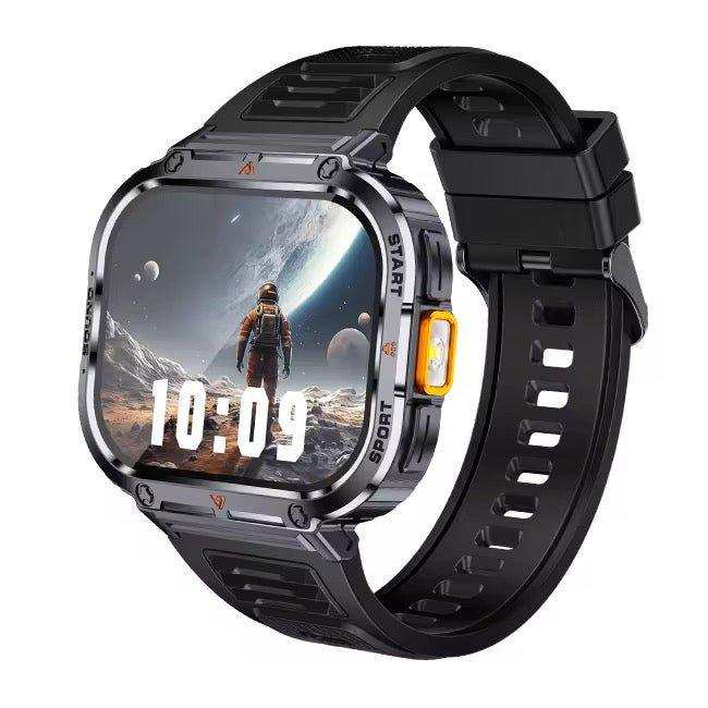 TUTT 2.0" Dial Smart Watch | Rugged Military | Health and Fitness Tracking | Flashlight | NX23 Smartwatches For Men