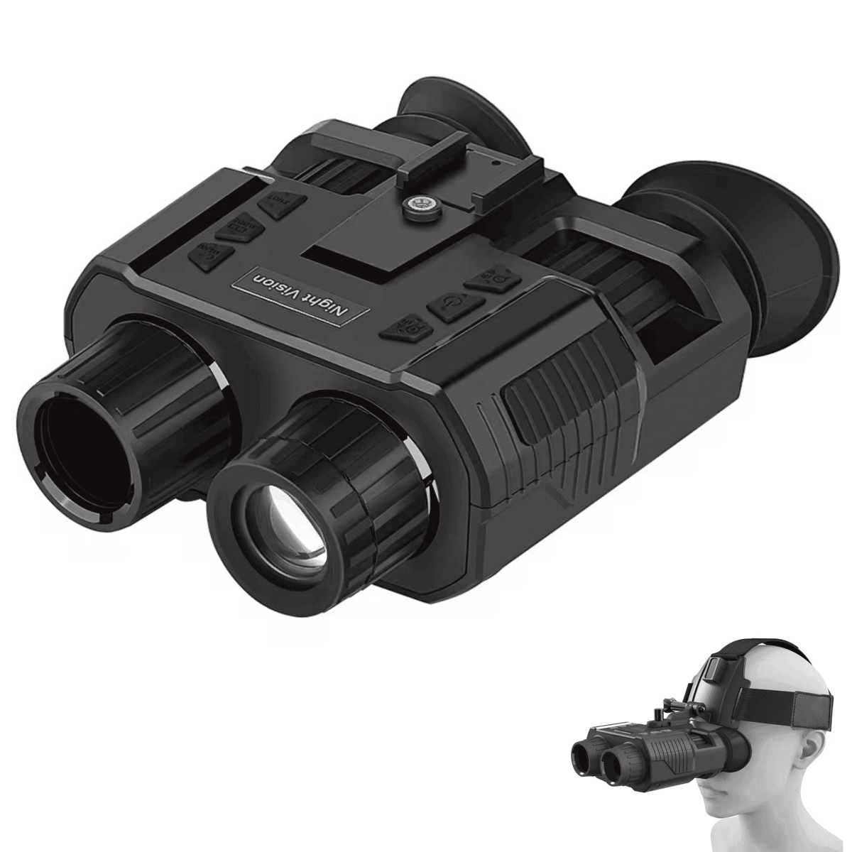 TUTT 4K FHD Night Vision Goggles NV8000 | Helmet Mounted | 8X Digital Zoom | Infrared Night Vision Binoculars with 3D Viewing