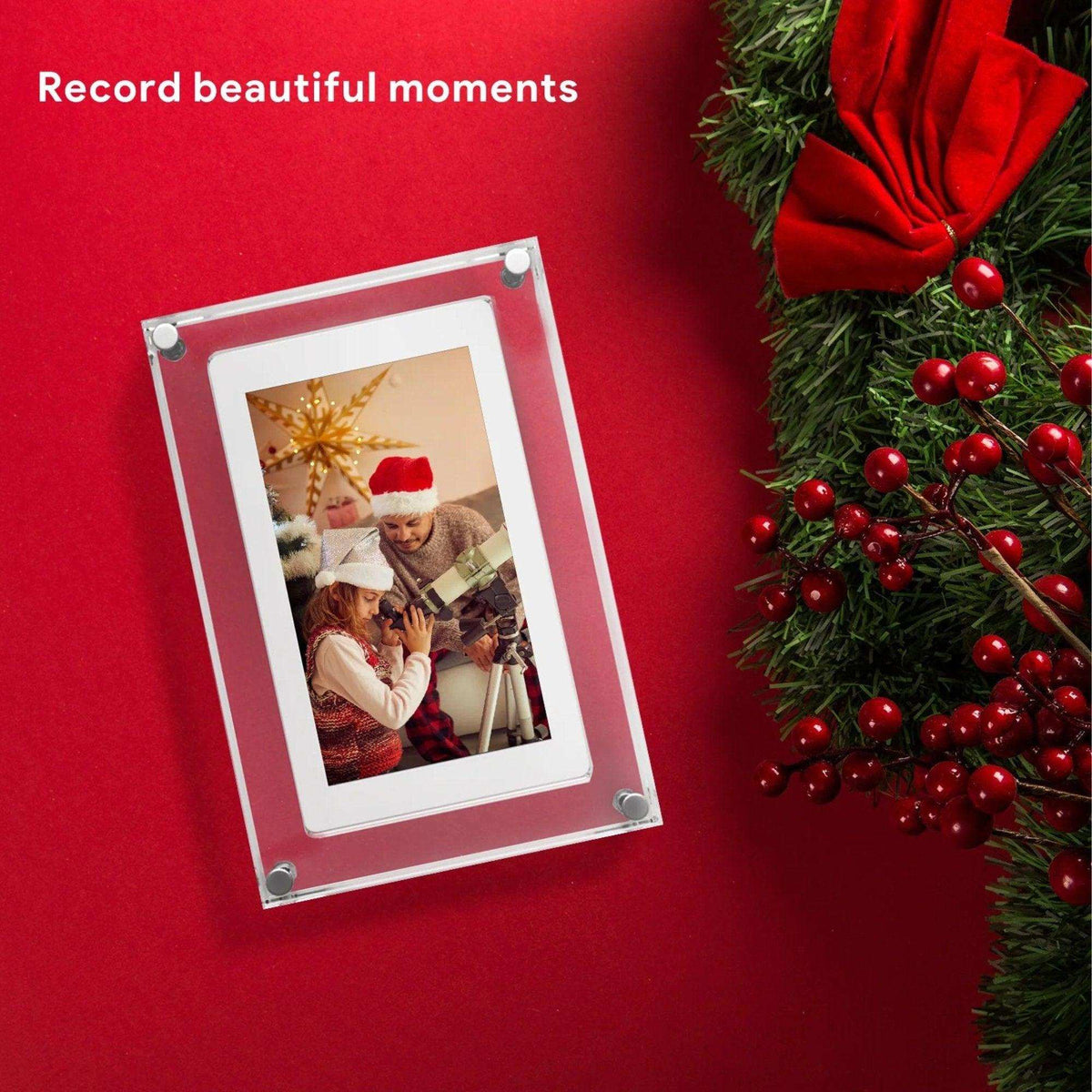 TUTT 7" and 10” Acrylic Digital Photo Frame | WiFi | IPS Touchscreen | 32GB Built-In Storage | Frameo App