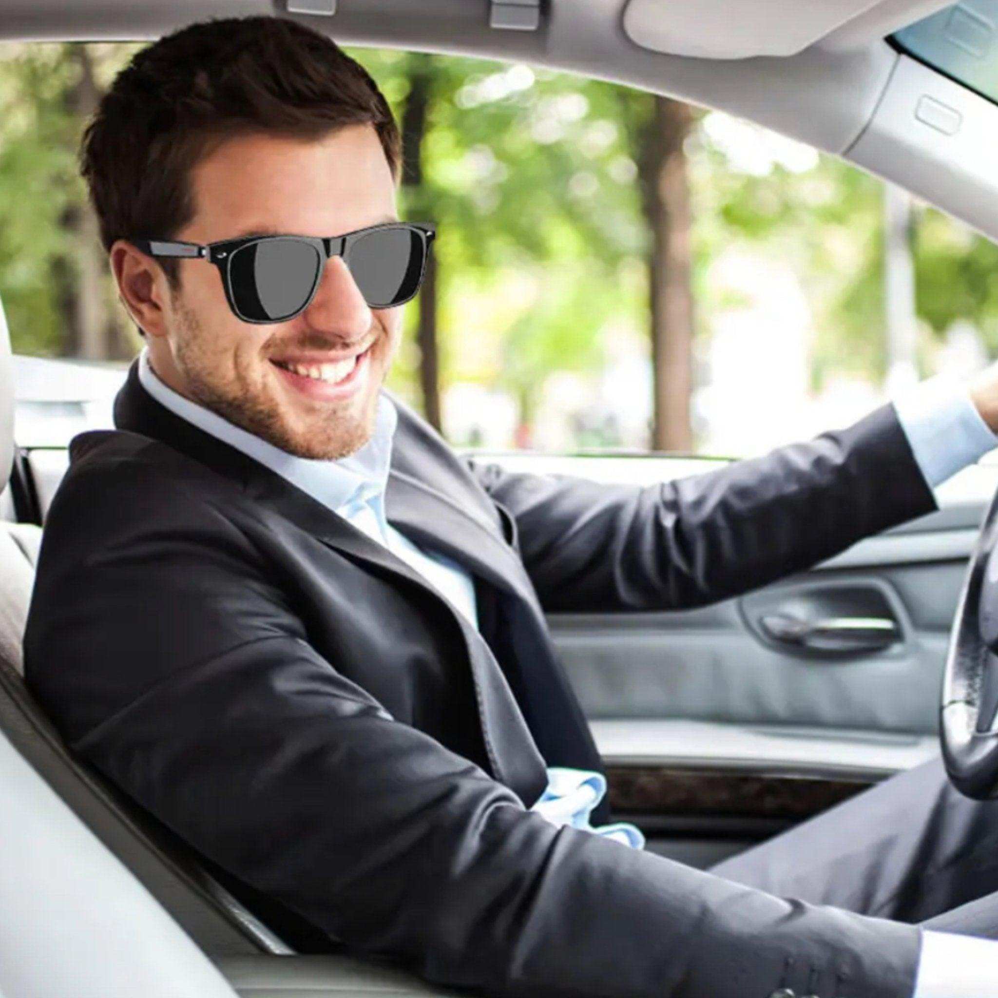 TUTT Bluetooth Smart Sunglasses | AI Voice Assistance Call & Music & Camera Control | HD UV Protection Anti Blue Ray | E13 Test Kit Gift