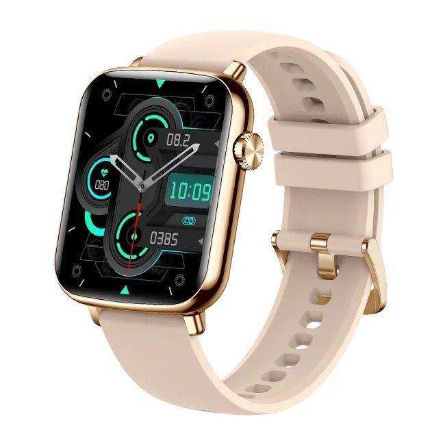 TUTT H90 Men and Women Fashion Smart Watch Reloj BT Call Fashion Design with 1.81 inch HD Screen Heart Rate Monitor Fitness Tracking |Two Straps Rubber &Steel