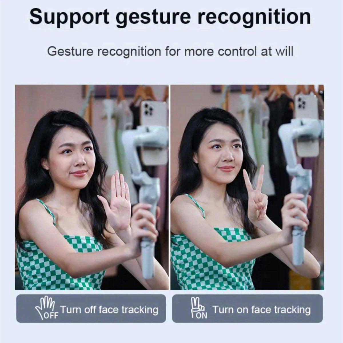 TUTT L7C Pro + AI Module | 3 Axis Smartphone Selfie Stick Phone Gimbal Stabilizer | Auto Face Tracking