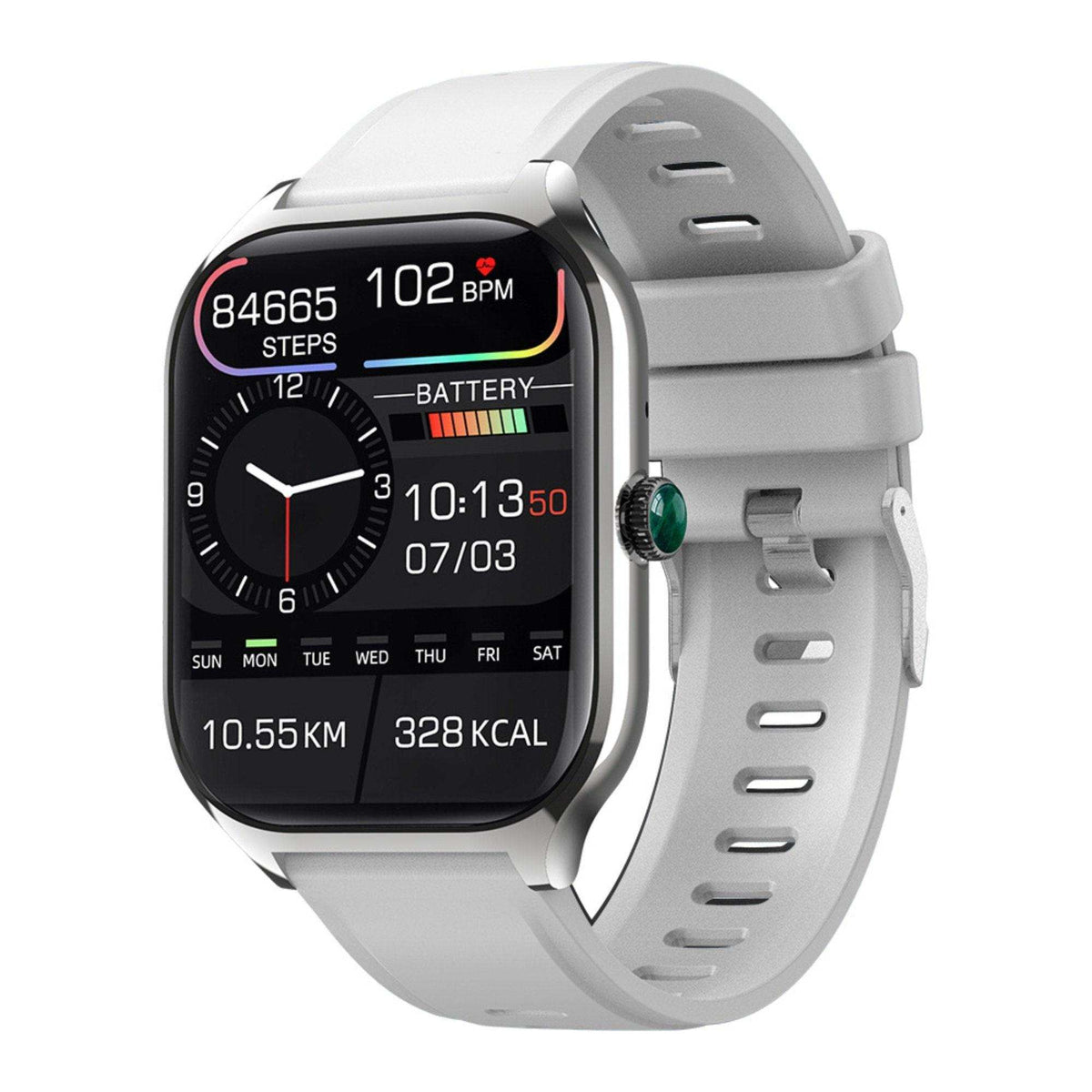TUTT Smartwatch for Men and Women, 2.01” Dial, Waterproof, Bluetooth Calling, Blood Oxygen & Heart Rate Monitor  LX7