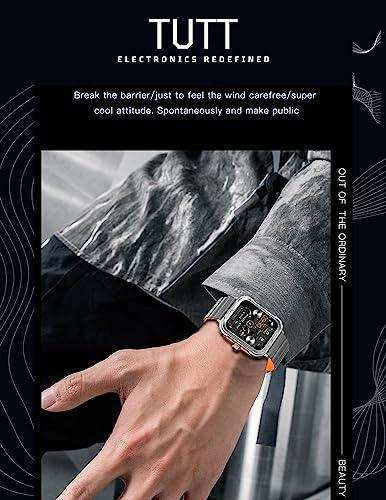 TUTT S8  Men Women Activity Fitness Tracker Pedometer SmartWatch NFC 1.9" HD Screen | AI Voice | IP67 Waterproof | Health and Sleep Monitoring | 128 Memory | Prestigious Gift Montre Intelligente