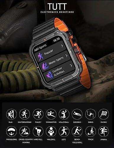 TUTT S8  Men Women Activity Fitness Tracker Pedometer SmartWatch NFC 1.9" HD Screen | AI Voice | IP67 Waterproof | Health and Sleep Monitoring | 128 Memory | Prestigious Gift Montre Intelligente