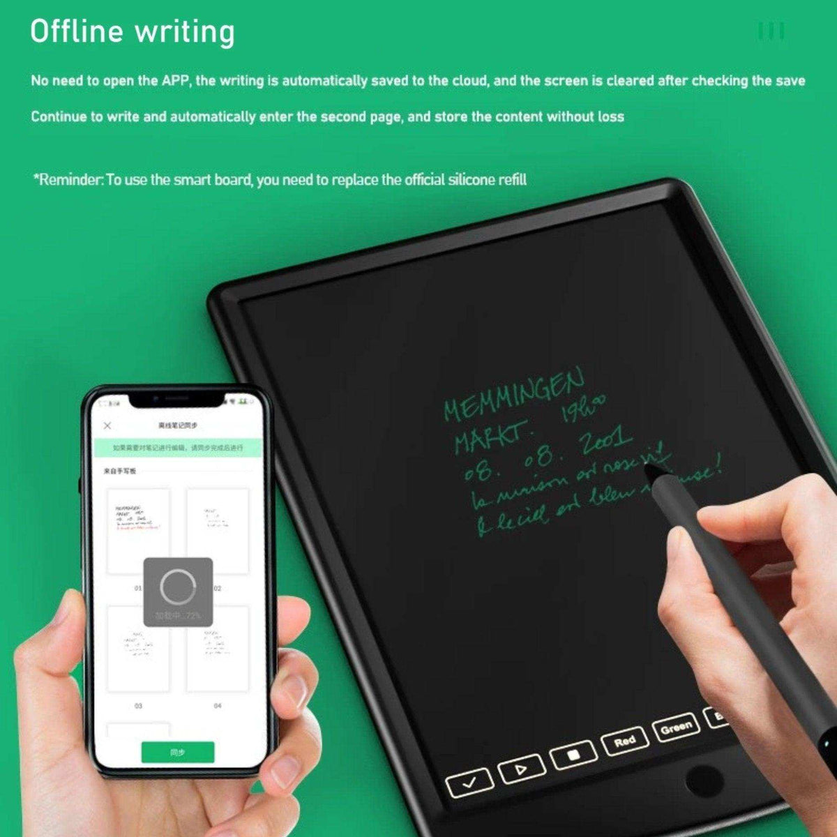TUTT Smart Pen and Notebook Set | Digital Stylus Writing Board | Real-Time Sync with Android & iOS
