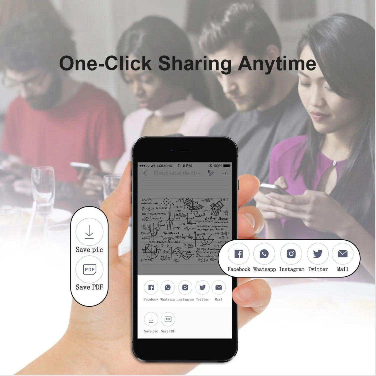 TUTT Smart Pen and Notebook Set | Digital Stylus Writing Board | Real-Time Sync with Android & iOS