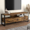 Tv Stand Brown Reclaimed Wood 3 Drawers 1 Shelf