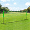 Soozier Portable Badminton Set, Pickleball Volleyball Net with 3 Shuttlecocks, 4 Rackets, for Indoor Outdoor, Beach, Backyard