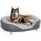 Pet Sofa Bed for Large Dogs with Removable Cushion, Washable Cover, Anti-slip Foot Pads, Grey