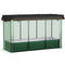 Outsunny Galvanized Steel Planter Box with Crop Cage and Shade Cloth, Raised Garden Bed for Flowers, Vegs and Herbs, Green