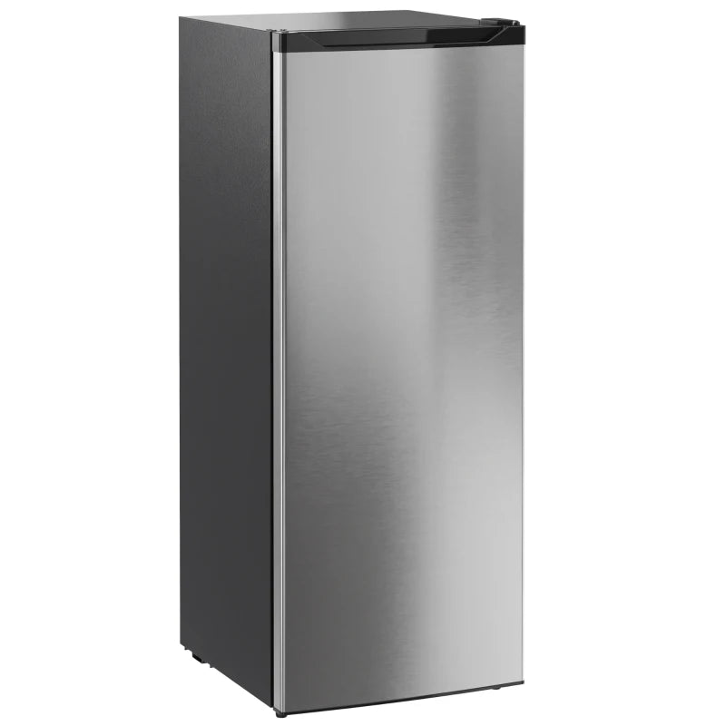 HOMCOM 7.0 Cu.Ft Upright Freezer & Refrigerator Combo, Compact Stand-Up Freezer with Adjustable Shelves & Reversible Door